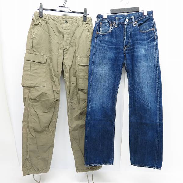 実際に弊社で買取させて頂いたDUBBLEWORKS/ダブルワークス WAREHOUSE カーゴパンツ/DW5Pデニムパンツ 2点セット