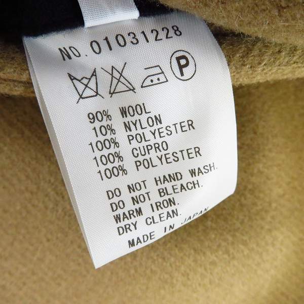 実際に弊社で買取させて頂いたFACTOTUM/ファクトタム メルトン チェスターコート 01031228/48の画像 4枚目