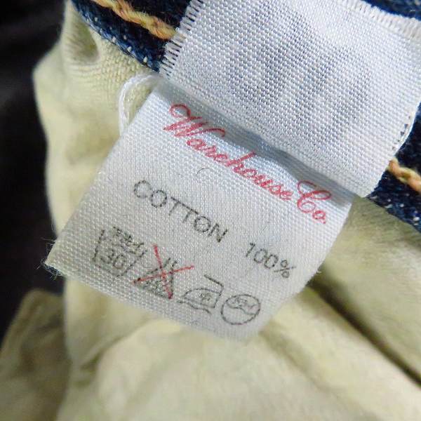 実際に弊社で買取させて頂いたWAREHOUSE/ウェアハウス DUBBLEWORKS/ダブルワークス デニムパンツ/W30の画像 5枚目