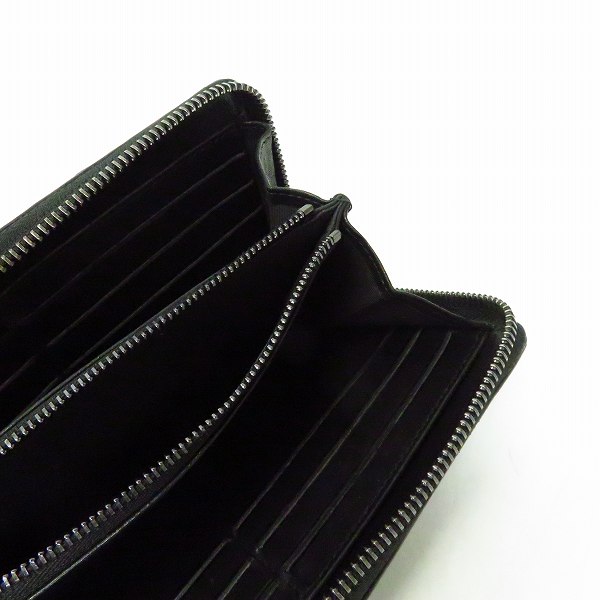 実際に弊社で買取させて頂いたJIMMY CHOO/ジミー チュウ スタースタッズ ラウンドファスナー ウォレット/財布/黒の画像 3枚目