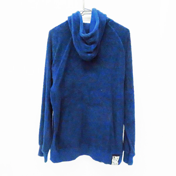 実際に弊社で買取させて頂いたBackChannel/バックチャンネル ロゴ刺繍 パイル地 リバーシブル ジップアップ パーカー/フーディー/Lの画像 1枚目