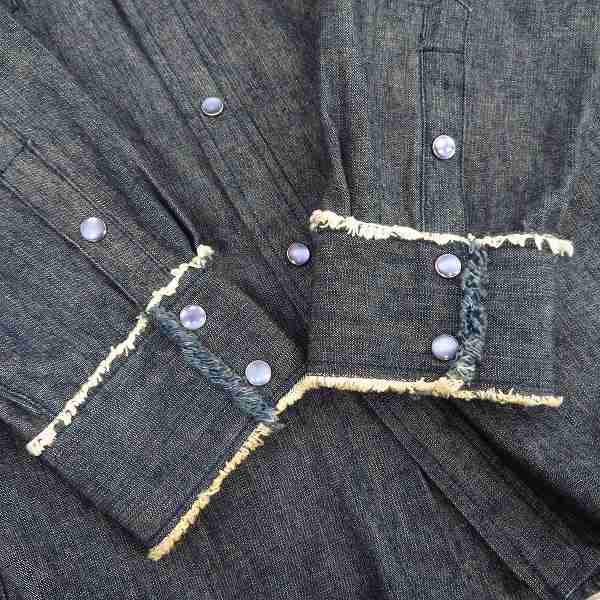 実際に弊社で買取させて頂いたCELT&COBRA/ケルト&コブラ スナップボタン デニムウェスタンシャツ Mの画像 4枚目