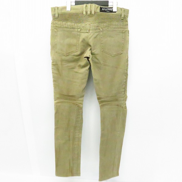 実際に弊社で買取させて頂いたBALMAIN/バルマン Biker Jeans バイカーデニムパンツ S7H9502T028/30の画像 1枚目