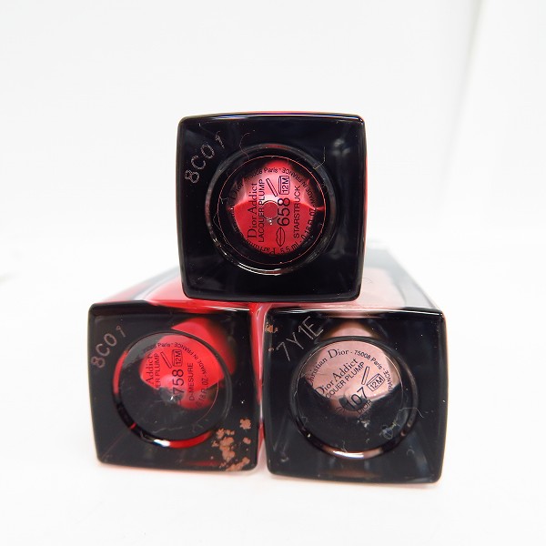 実際に弊社で買取させて頂いたChristian Dior/クリスチャンディオール アディクト ラッカー プランプ 107/658/758 3点セットの画像 3枚目
