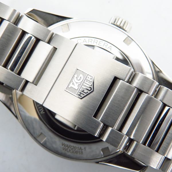 実際に弊社で買取させて頂いた【保証期間内】TAG Heuer/タグホイヤー CARRERA CALIBRE 5/カレラ キャリバー5 デイデイト 自動巻き WAR201Aの画像 7枚目