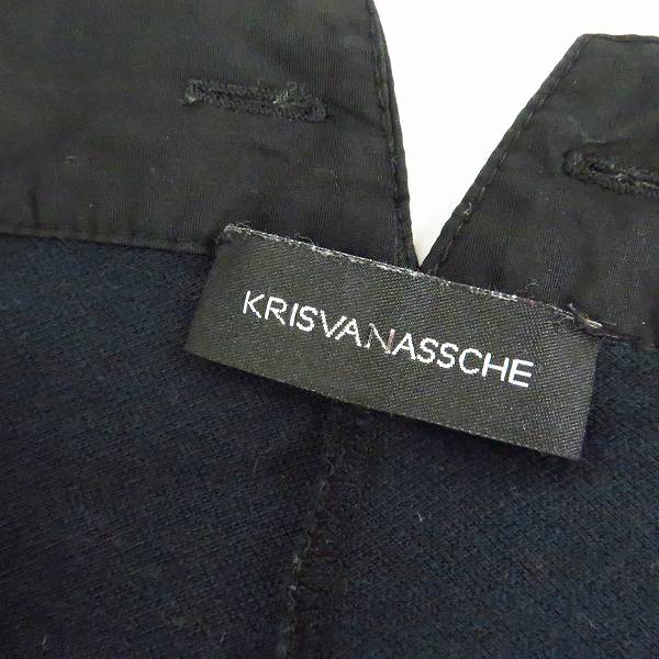 実際に弊社で買取させて頂いたKRIS VAN ASSCHE/クリスヴァンアッシュ リブパンツ 素材切替/Sの画像 3枚目