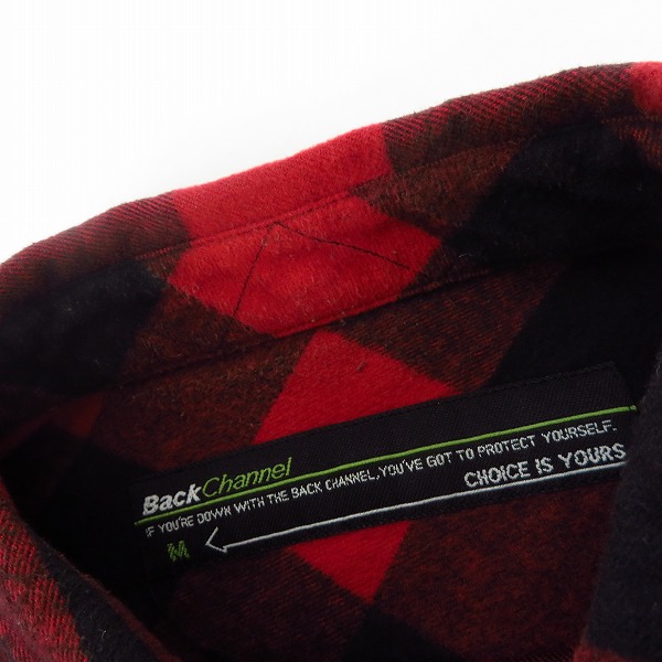 実際に弊社で買取させて頂いたBack Channel/バックチャンネル 長袖チェックシャツ/Mの画像 2枚目