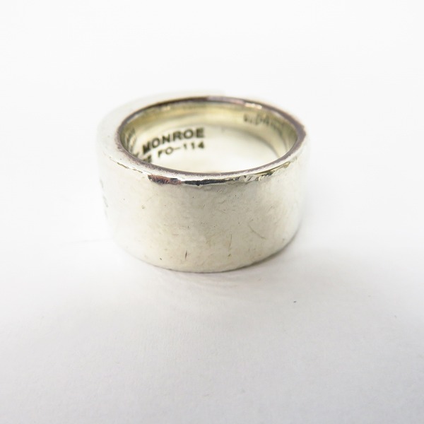 実際に弊社で買取させて頂いたDr MONROE/ドクターモンロー メッセージスカルリング FC-114SE-SV 17号の画像 3枚目