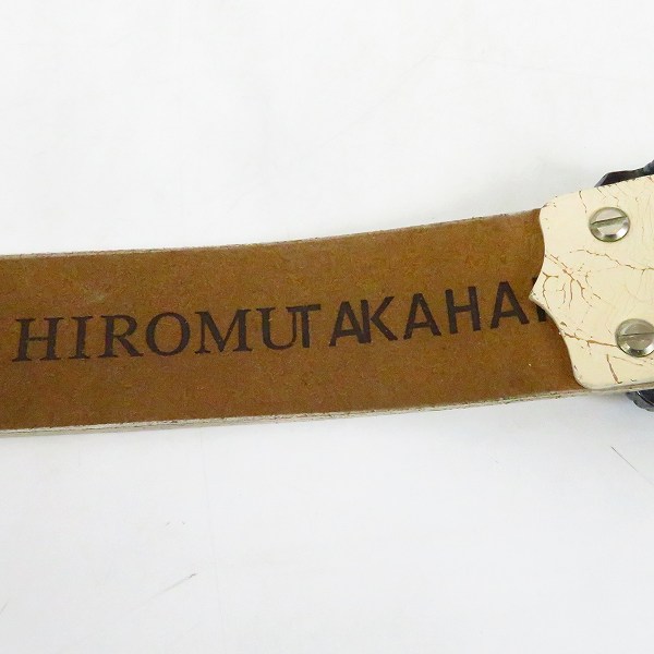 実際に弊社で買取させて頂いたHIROMU TAKAHARA/ヒロムタカハラ roar/ロアー スカルバックル 等/レザーベルト 2点セットの画像 5枚目