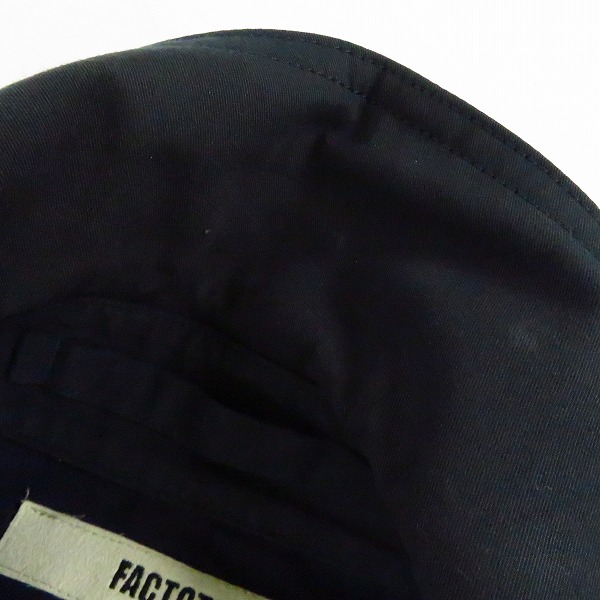 実際に弊社で買取させて頂いたFACTOTUM/ファクトタム ロングトレンチコート  ネイビー 46の画像 4枚目
