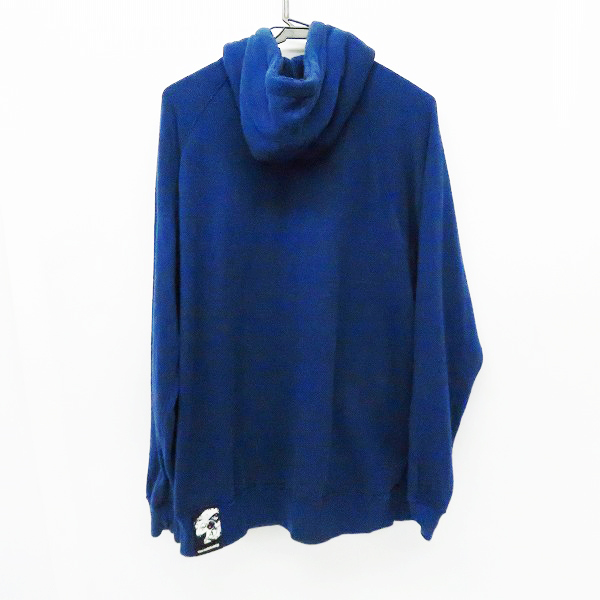 実際に弊社で買取させて頂いたBackChannel/バックチャンネル ロゴ刺繍 パイル地 リバーシブル ジップアップ パーカー/フーディー/Lの画像 3枚目