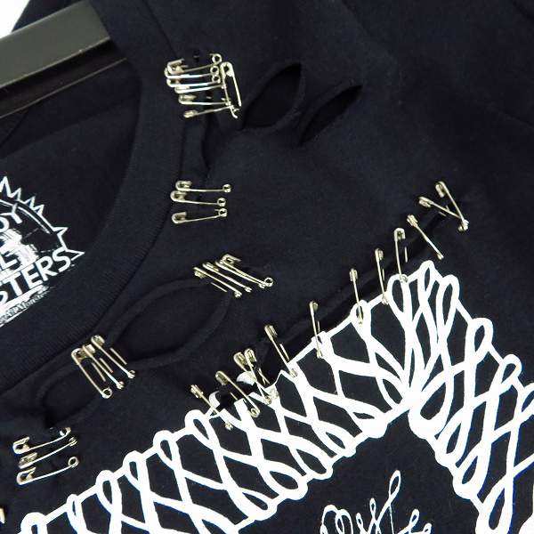 実際に弊社で買取させて頂いたHYSTERICS/ヒステリックス DESTROY ALL MONSTERS/AGAB プリント 安全ピン付Tシャツ 05173CT01/FREEの画像 7枚目