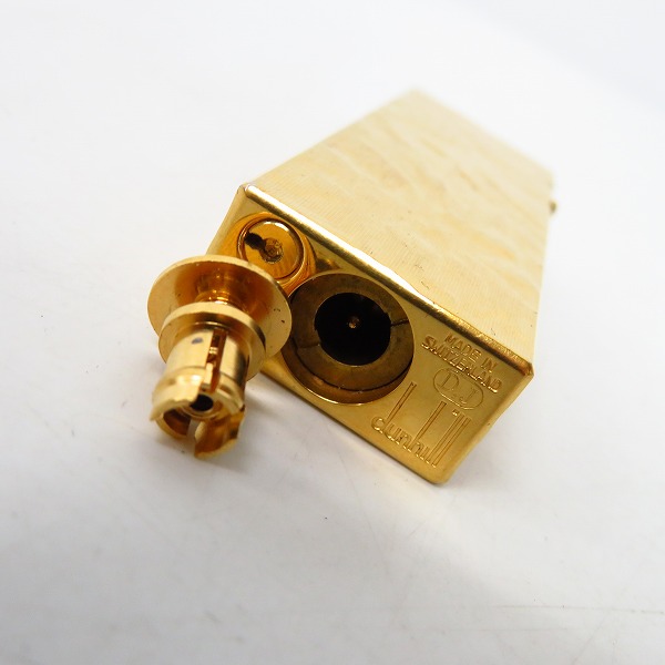 実際に弊社で買取させて頂いたdunhill/ダンヒル D.J 刻印 ゴールド ライター の画像 2枚目