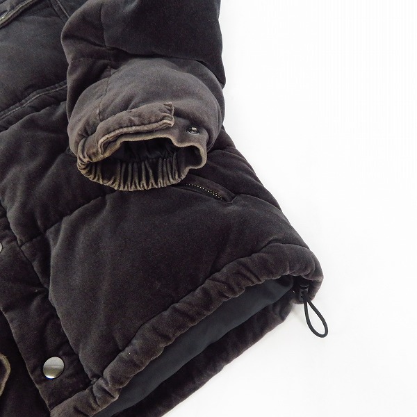 実際に弊社で買取させて頂いたHARE/ハレ ベロア/中綿入り ジップアップブルゾン/ダウン混ジャケット Mの画像 7枚目