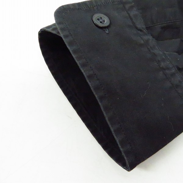 実際に弊社で買取させて頂いたDries Van Noten/ドリスヴァンノッテン 長袖シャツ/ブラック/50の画像 7枚目