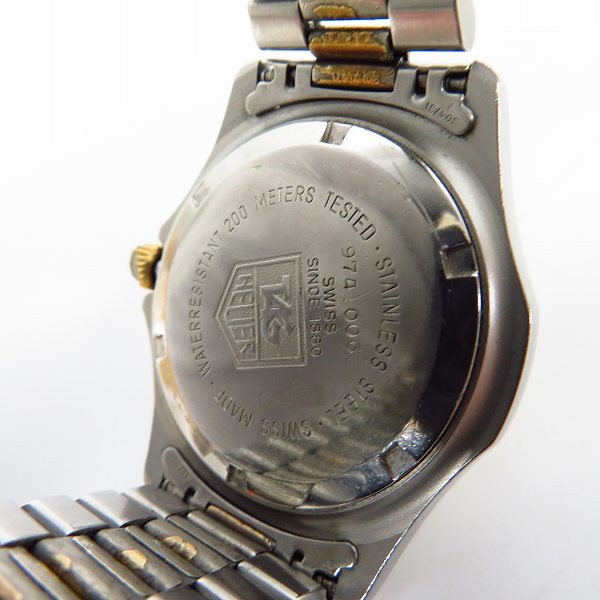 実際に弊社で買取させて頂いたTAG HEUER/タグホイヤー プロフェッショナル 2000 974.006【動作未確認】の画像 3枚目
