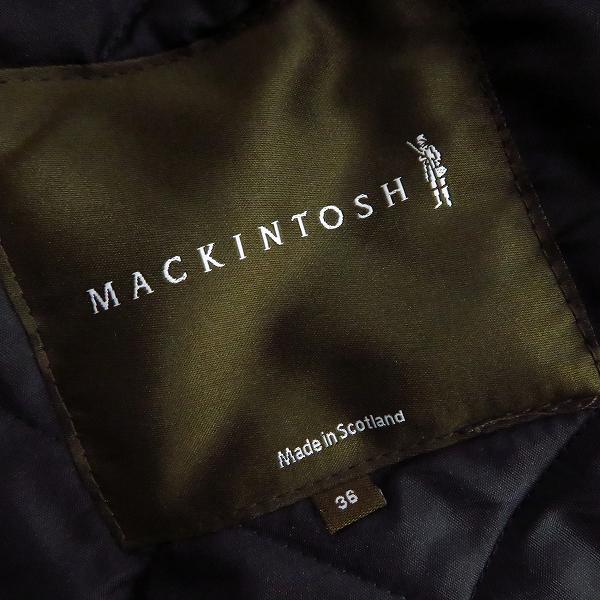実際に弊社で買取させて頂いたMACKINTOSH SCOTLAND/マッキントッシュスコットランド 襟コーデュロイ キルティング ジャケット/ブルゾン/36の画像 4枚目