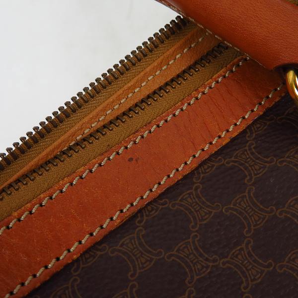 実際に弊社で買取させて頂いたCELINE/セリーヌ マカダム柄 レザーハンドバッグの画像 8枚目