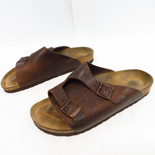 実際に弊社で買取させて頂いたBIRKENSTOCK/ビルケンシュトック レザーサンダル ブラウン系 26.5の画像 3枚目
