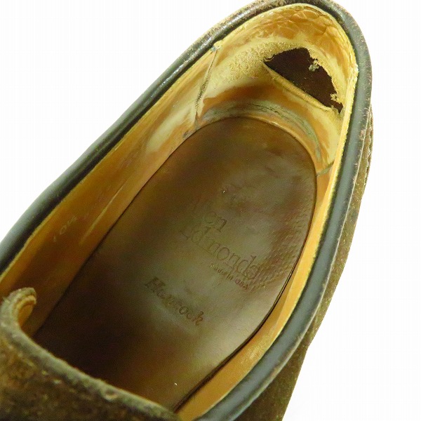 実際に弊社で買取させて頂いたAllen Edmonds/アレンエドモンズ hancock Uチップ レザーシューズ 60343 8454/10.5D シューツリー付の画像 4枚目