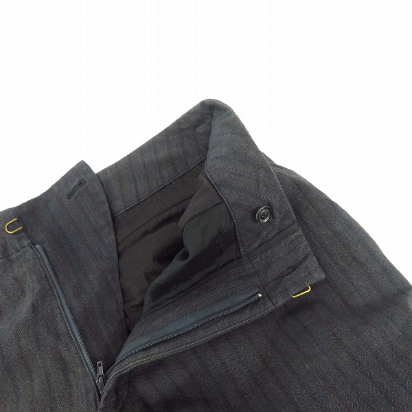 実際に弊社で買取させて頂いたkolor/カラー ストライプ柄 パッカリングパンツ 13SCM-P04102/2の画像 4枚目