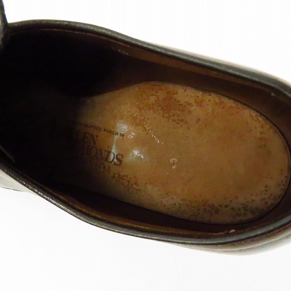 実際に弊社で買取させて頂いたAllen Edmonds/アレンエドモンズ leeds プレーントゥー レザーシューズ 9558 19225/10.5 シューツリー付の画像 4枚目
