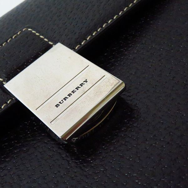 実際に弊社で買取させて頂いたBURBERRY/バーバリー レザー セカンドバッグ/ハンドバッグの画像 7枚目