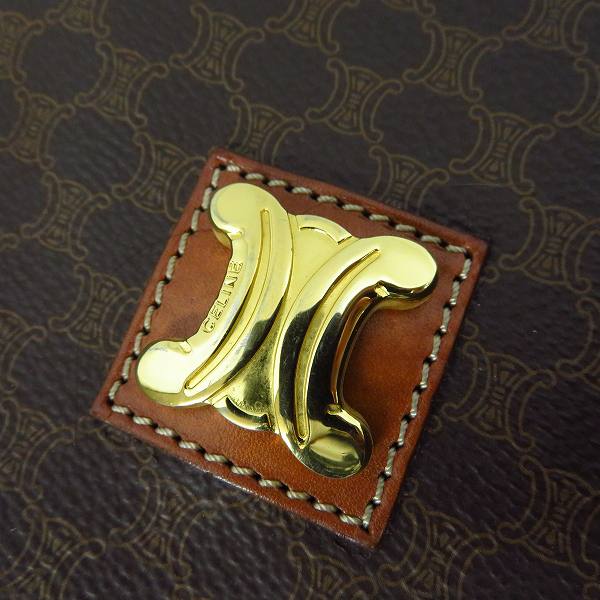 実際に弊社で買取させて頂いたCELINE/セリーヌ マカダム柄 レザーハンドバッグの画像 3枚目