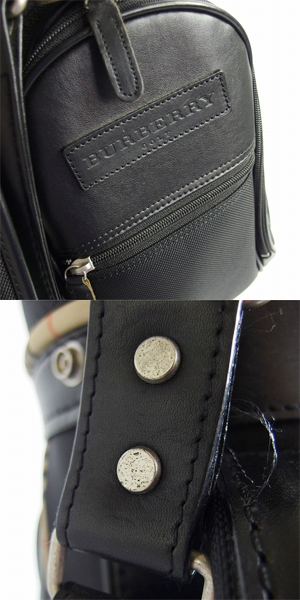 実際に弊社で買取させて頂いたBURBERRY GOLF/バーバリーゴルフ 6分割キャディバッグ ブラックの画像 4枚目