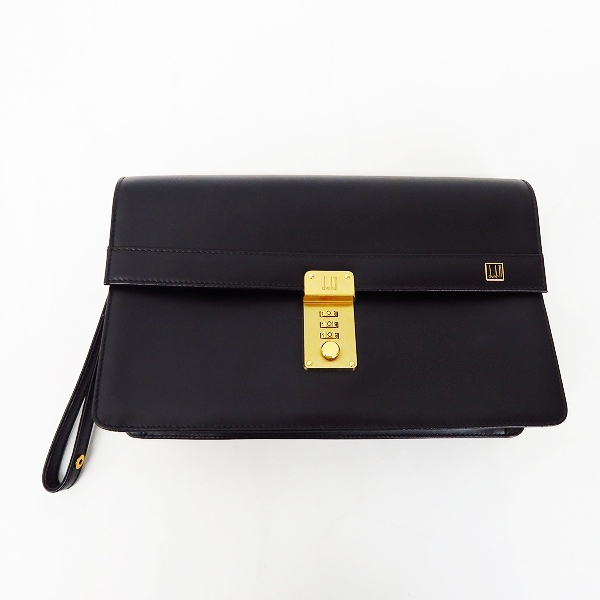 実際に弊社で買取させて頂いたdunhill/ダンヒル レザー クラッチバッグ/セカンドバッグ ブラック/黒