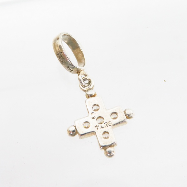 実際に弊社で買取させて頂いた【ギャラ付】LoreeRodkin/ローリーロドキン スモールビーズ ラウンドストーン クロス ペンダント/トップ P203-886の画像 2枚目