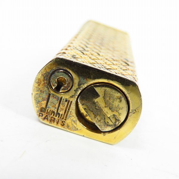 実際に弊社で買取させて頂いたdunhill/ダンヒル UNIQUE/ユニーク ガスライター ゴールドの画像 2枚目