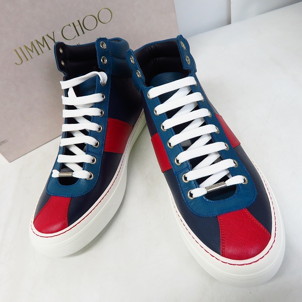 実際に弊社で買取させて頂いたJIMMY CHOO/ジミーチュウ BELGRAVI/ハイカットスニーカー 42