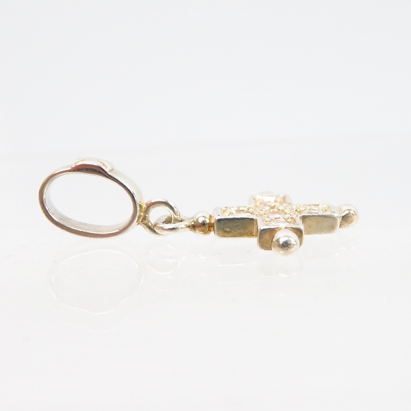 実際に弊社で買取させて頂いた【ギャラ付】LoreeRodkin/ローリーロドキン スモールビーズ ラウンドストーン クロス ペンダント/トップ P203-886の画像 3枚目