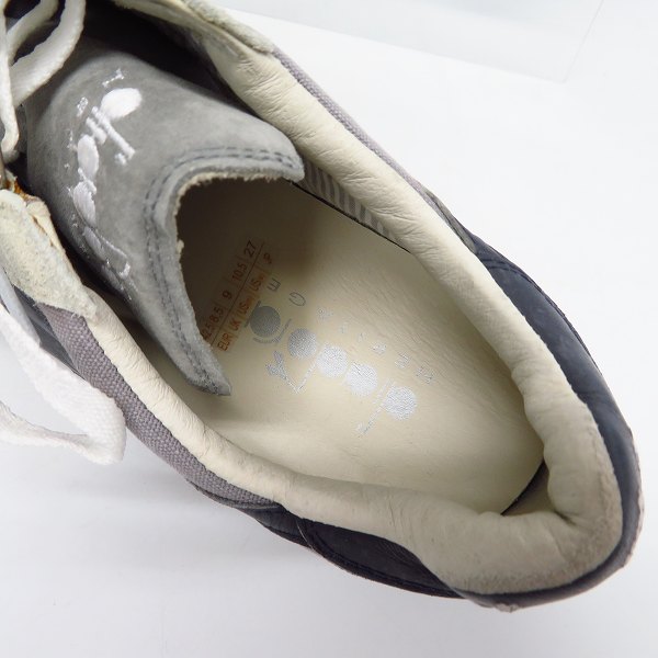 実際に弊社で買取させて頂いたDIADORA/ディアドラ HERITAGE/ヘリテージ EQUIPE STONE WASH 12 スニーカー C3129/27の画像 4枚目