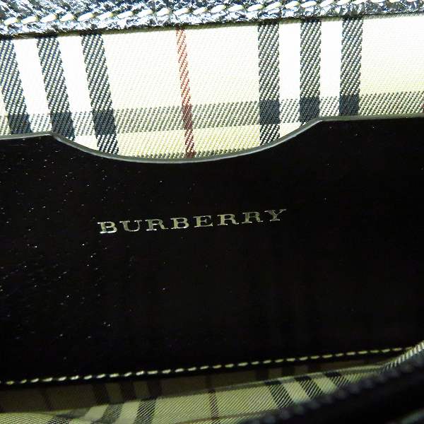 実際に弊社で買取させて頂いたBURBERRY/バーバリー レザー セカンドバッグ/ハンドバッグの画像 4枚目