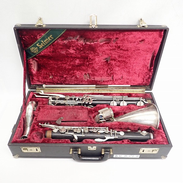 実際に弊社で買取させて頂いた★【型番不明】H.SELMER/セルマー バスクラリネット ハードケース付 