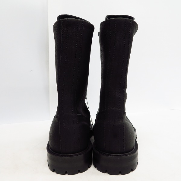 実際に弊社で買取させて頂いた【未使用】Moonage Devilment/ムーンエイジデビルメント フロントZIPレザーロングブーツ mfw-0069/42の画像 1枚目