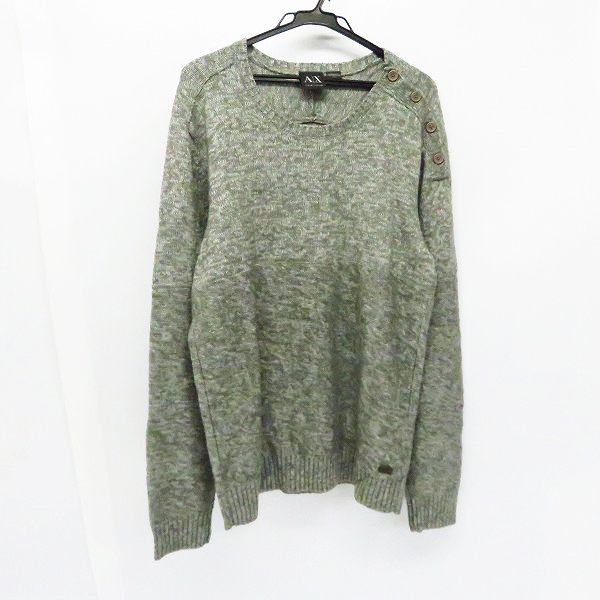 実際に弊社で買取させて頂いたARMANI EXCHANGE/アルマーニエクスチェンジ ボタンデザイン ニットセーター M