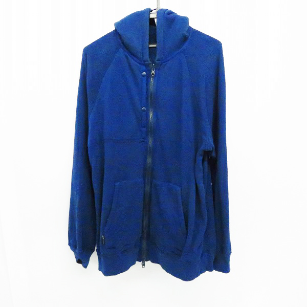 実際に弊社で買取させて頂いたBackChannel/バックチャンネル ロゴ刺繍 パイル地 リバーシブル ジップアップ パーカー/フーディー/Lの画像 2枚目