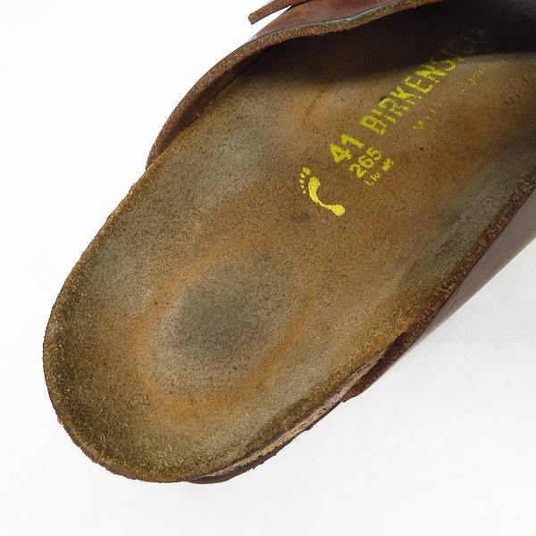実際に弊社で買取させて頂いたBIRKENSTOCK/ビルケンシュトック レザーサンダル ブラウン系 26.5の画像 5枚目