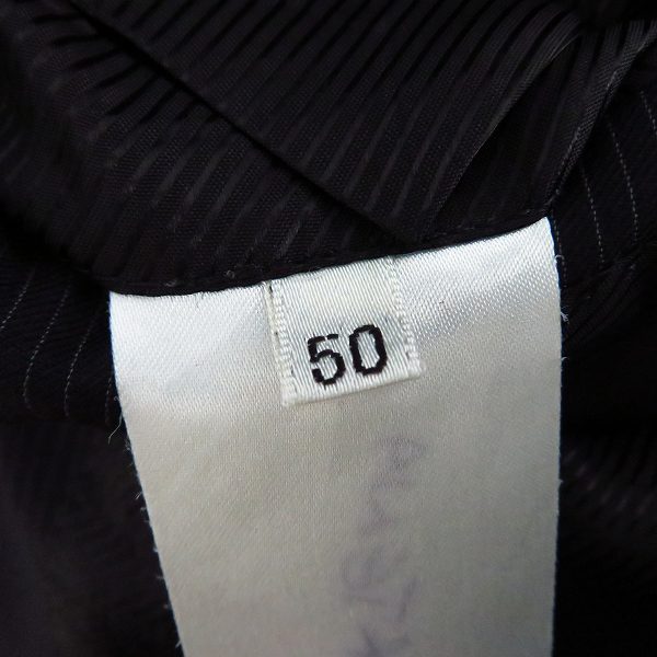 実際に弊社で買取させて頂いたGIORGIO ARMANI/ジョルジオアルマーニ ストライプ柄 3ボタン テーラードジャケット Size：50の画像 3枚目