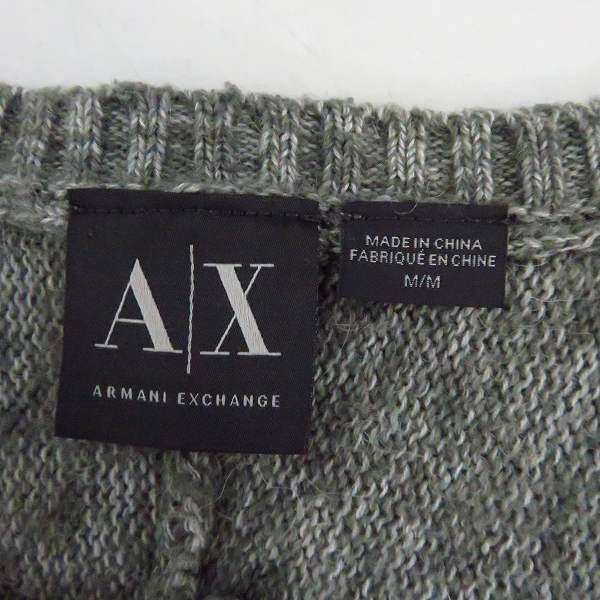 実際に弊社で買取させて頂いたARMANI EXCHANGE/アルマーニエクスチェンジ ボタンデザイン ニットセーター Mの画像 2枚目