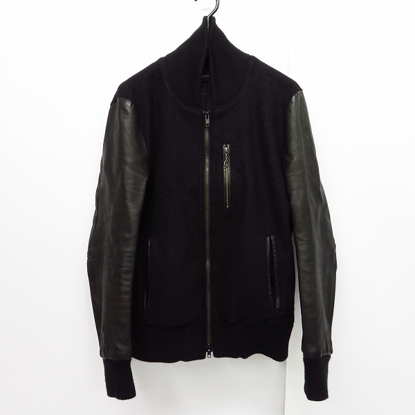 実際に弊社で買取させて頂いたDIET BUTCHER SLIM SKIN/ダイエットブッチャースリムスキン 袖レザースタジャン/1