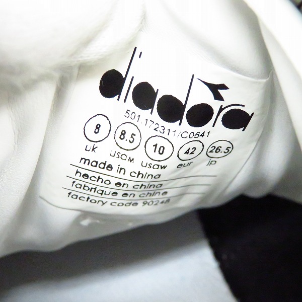 実際に弊社で買取させて頂いたDIADORA/ディアドラ スウェードレザー スニーカー/26.5の画像 5枚目