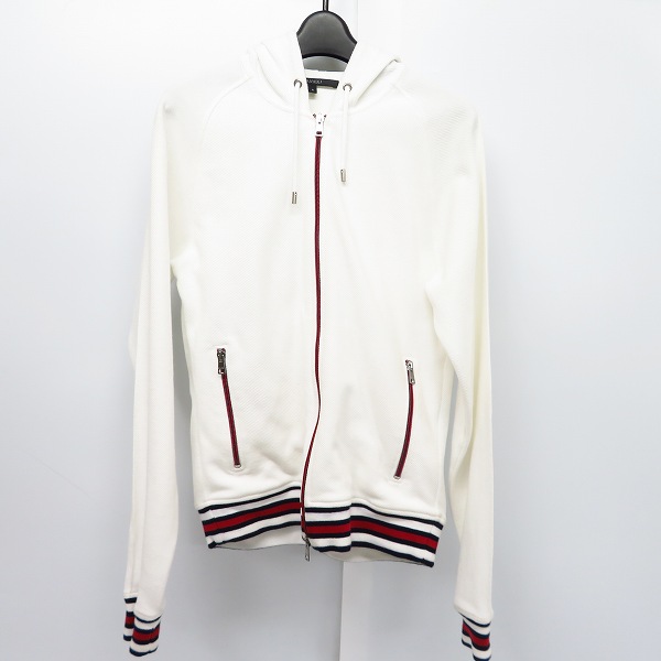 GUCCI/グッチ ジップアップパーカー ホワイト 256126 X8723/Sの買取 