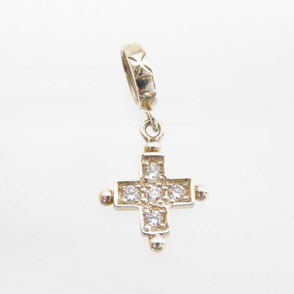 実際に弊社で買取させて頂いた【ギャラ付】LoreeRodkin/ローリーロドキン スモールビーズ ラウンドストーン クロス ペンダント/トップ P203-886の画像 1枚目