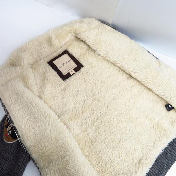 実際に弊社で買取させて頂いたHYDROGEN/ハイドロゲン スカル パッチ/ワッペン 内ボア ジップアップジャケット/ Size：Sの画像 2枚目