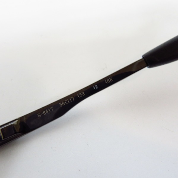 実際に弊社で買取させて頂いた999.9/フォーナインズ メタルブロウ ハーフリム メガネフレーム S-841Tの画像 6枚目