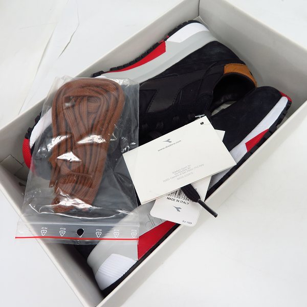 実際に弊社で買取させて頂いた【未使用】DIADORA/ディアドラ HERITAGE/ヘリテージ TRIDENT 90 NYL スニーカー ブラック8.5の画像 8枚目